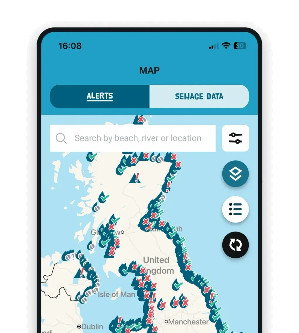 Safer Seas & Rivers Service mobile app mockup