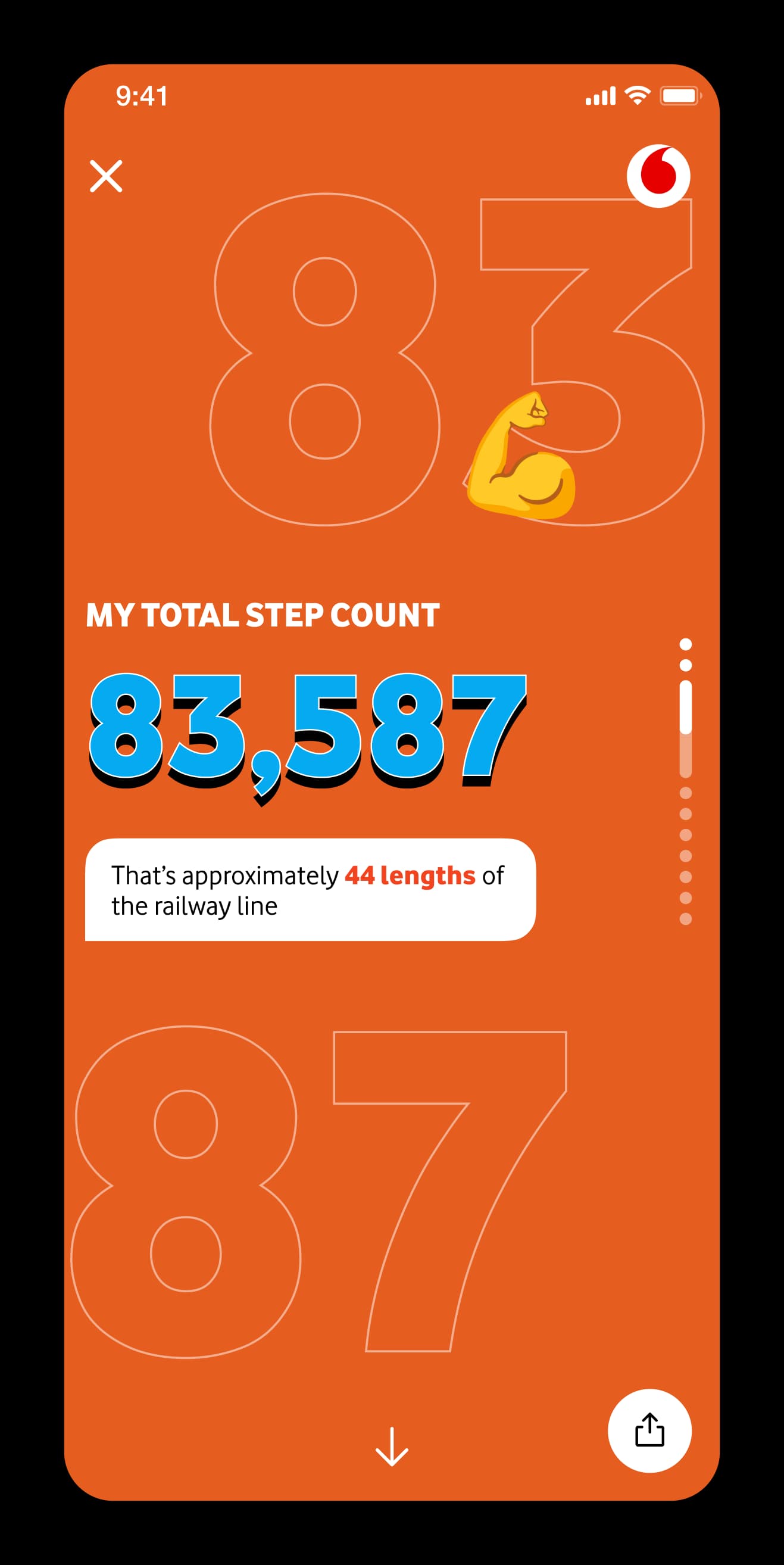 Glastonbury App - Total Step Count