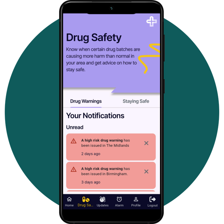 Scienap drug case study mockup mobile image