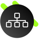 Definition icon depicting a sitemap