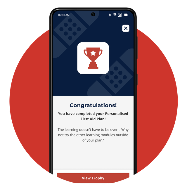 Phone screen showing the app interface.