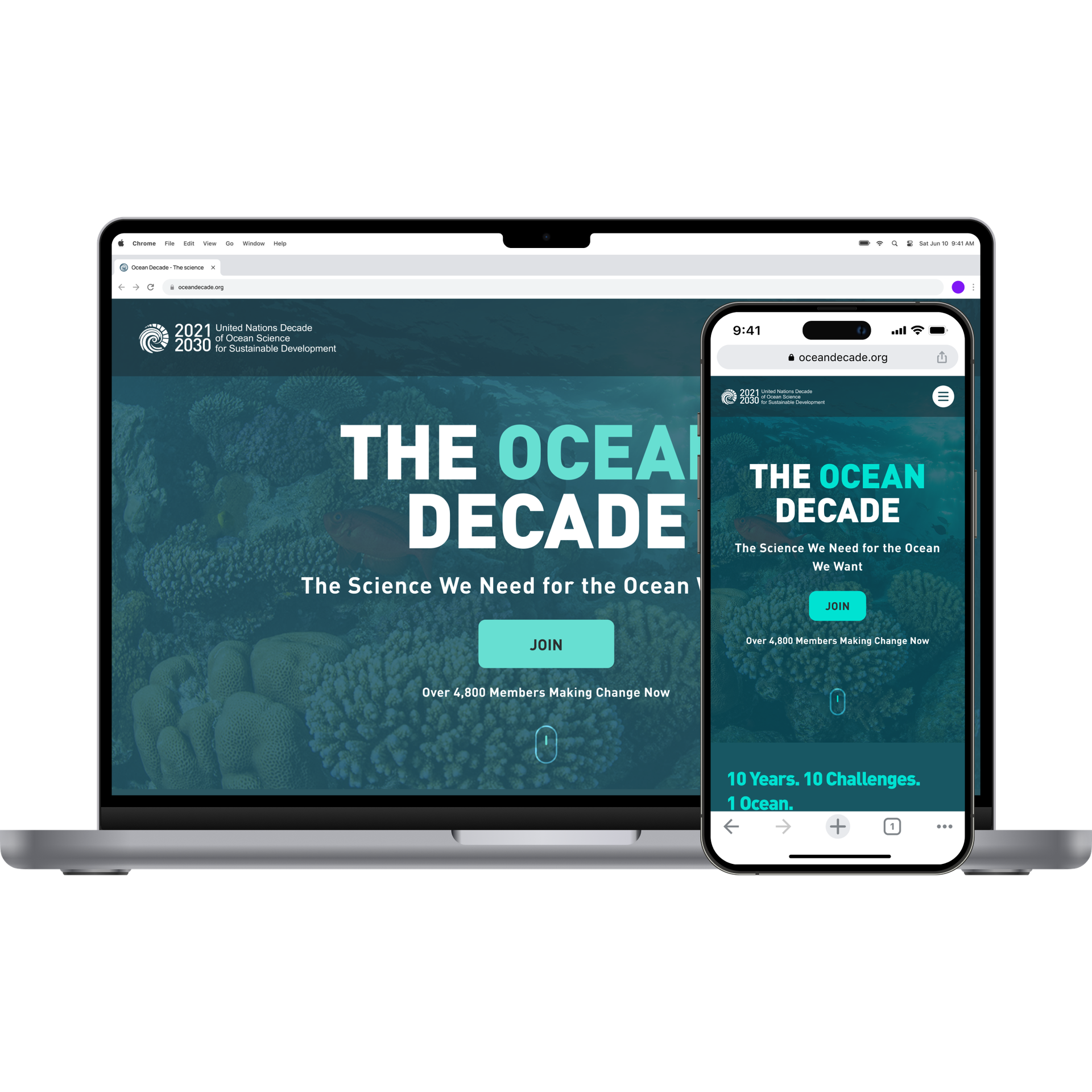 The Ocean Decade platform.