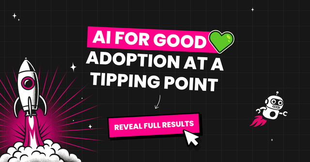 Text reads "AI For Good Adoption at a tipping point".