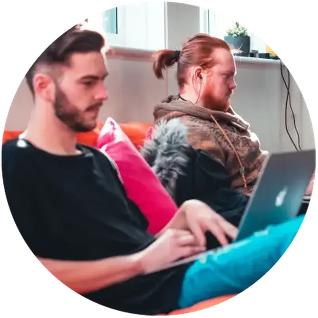 People working on laptops