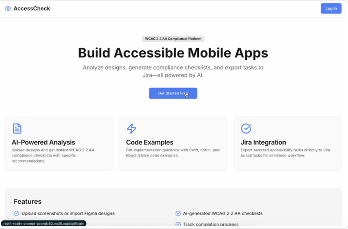 Replit hackathon app by 3 sided cube