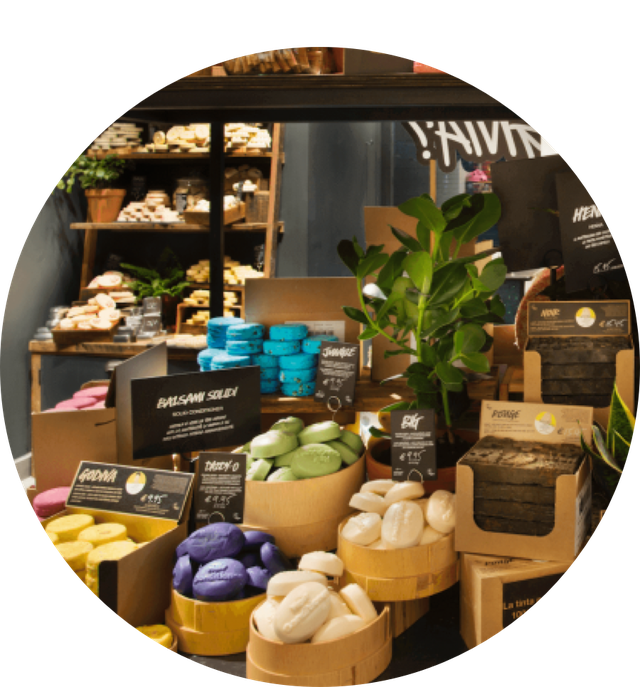 Photo of Lush Bath Bomb Display